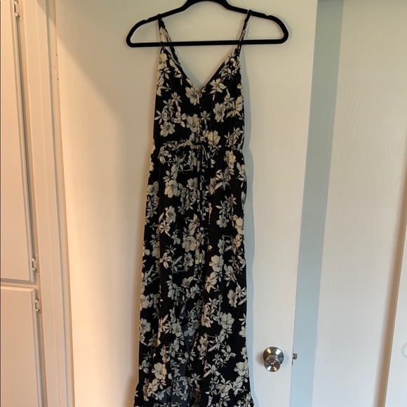 Floral Maxi Dress with Spaghetti Straps - Picture 1 of 2
